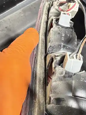 Factory rear tail light failure