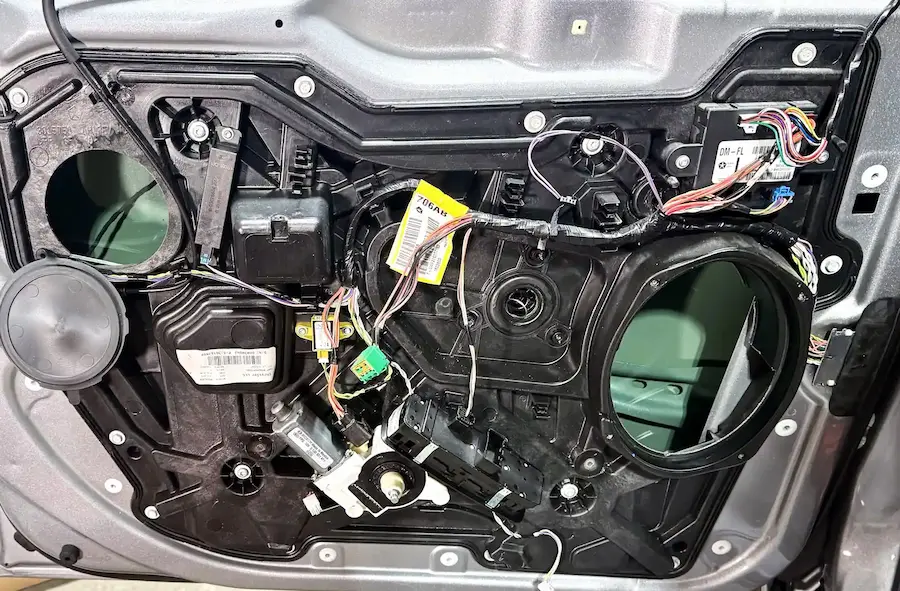 Power window regulator repair at 123 Glass Company in Omaha